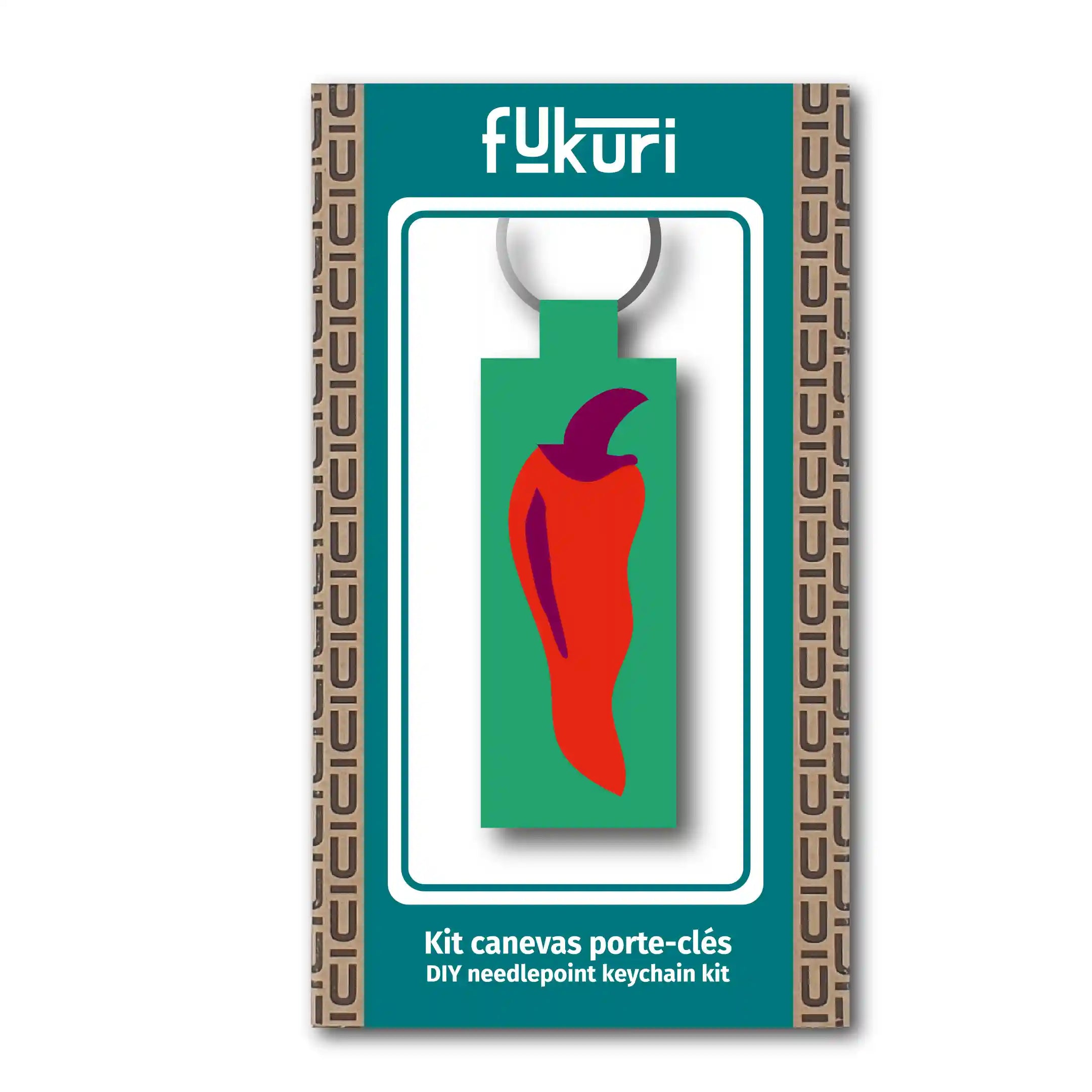 Kit Canevas - DIY - Porte-clés-Piment/Hot