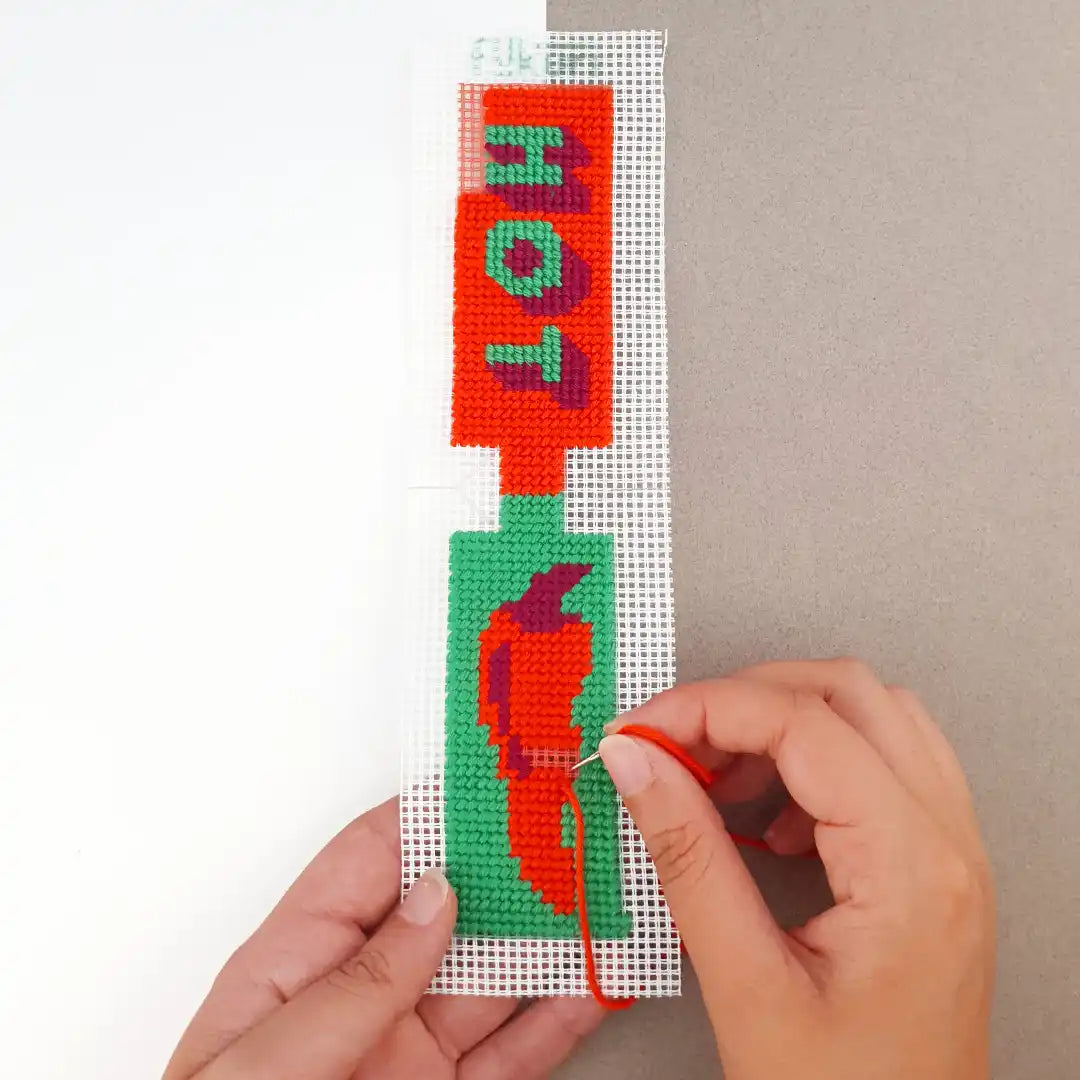 Kit Canevas - DIY - Porte-clés-Piment/Hot