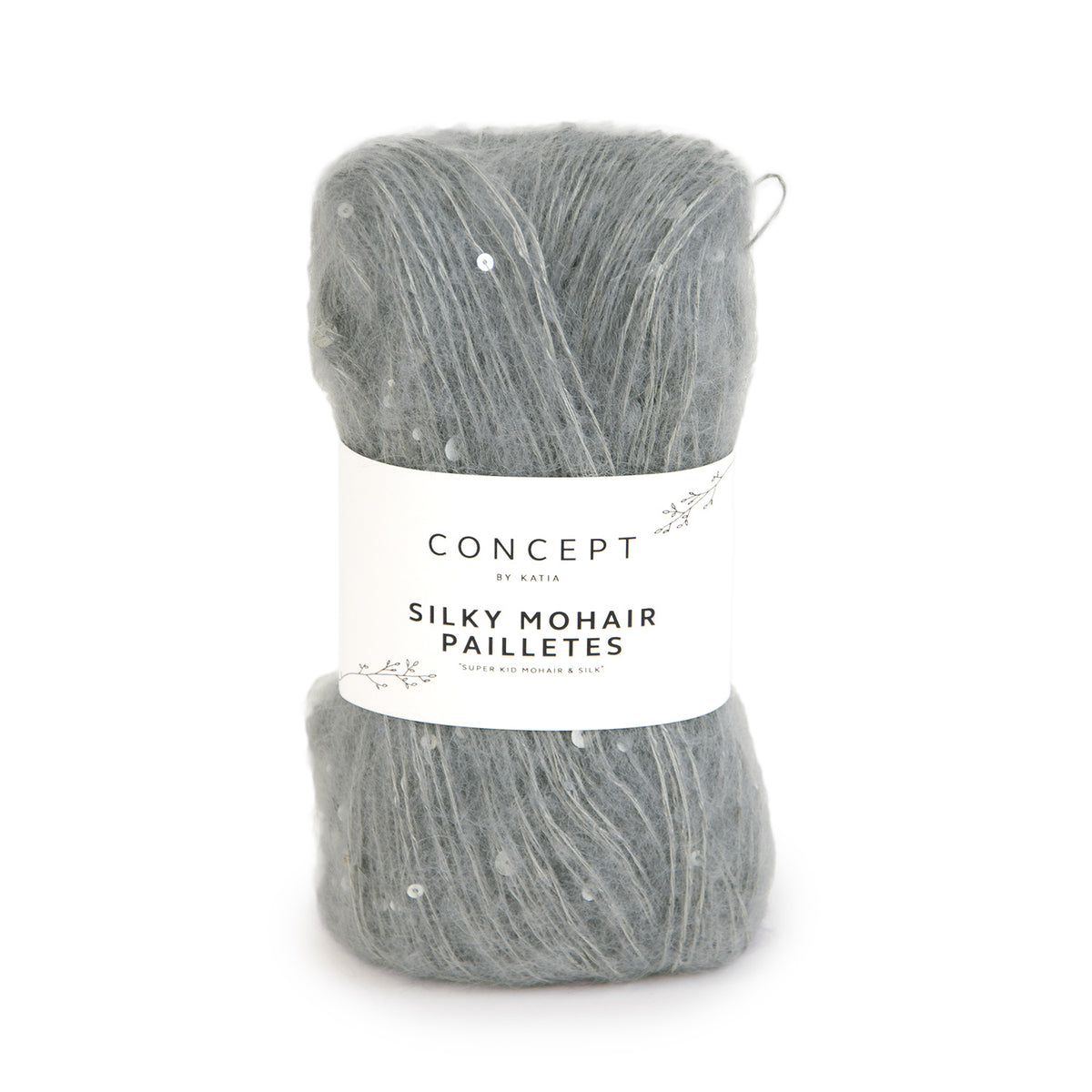 Silky mohair paillettes - KATIA