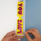 Kit Canevas - DIY - Porte-clés Love You