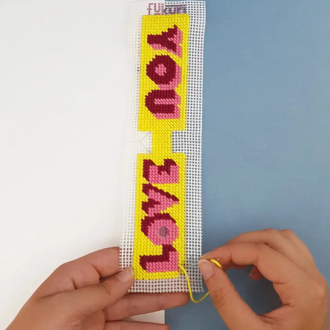 Kit Canevas - DIY - Porte-clés Love You
