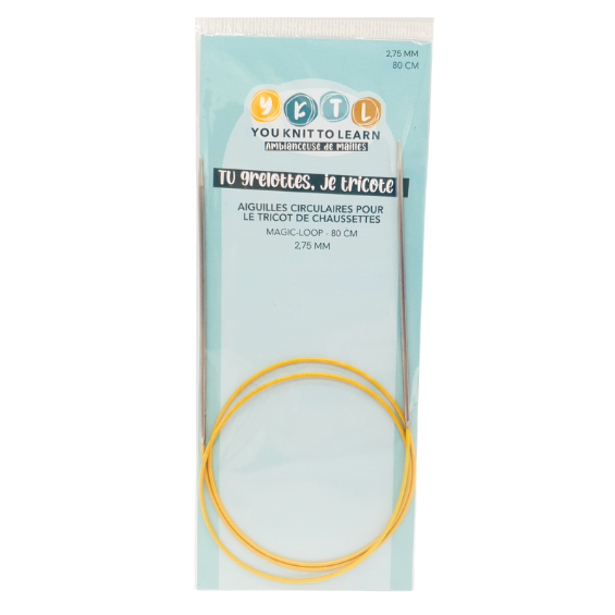 Aiguille circulaire 80cm - YOU KNIT TO LEARN