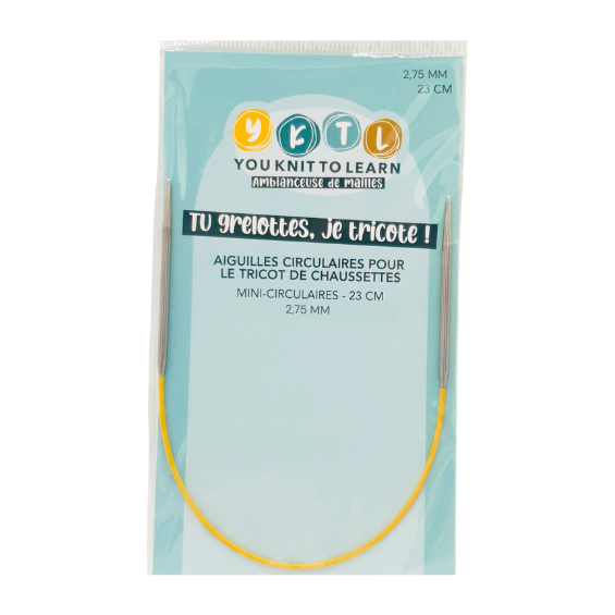 Aiguille mini circulaire - YOU KNIT TO LEARN