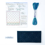 Kit initiation broderie SASHIKO - Hana-Fukin Seigaiha