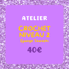 Atelier crochet NIVEAU 2 - Eponge Tawashi