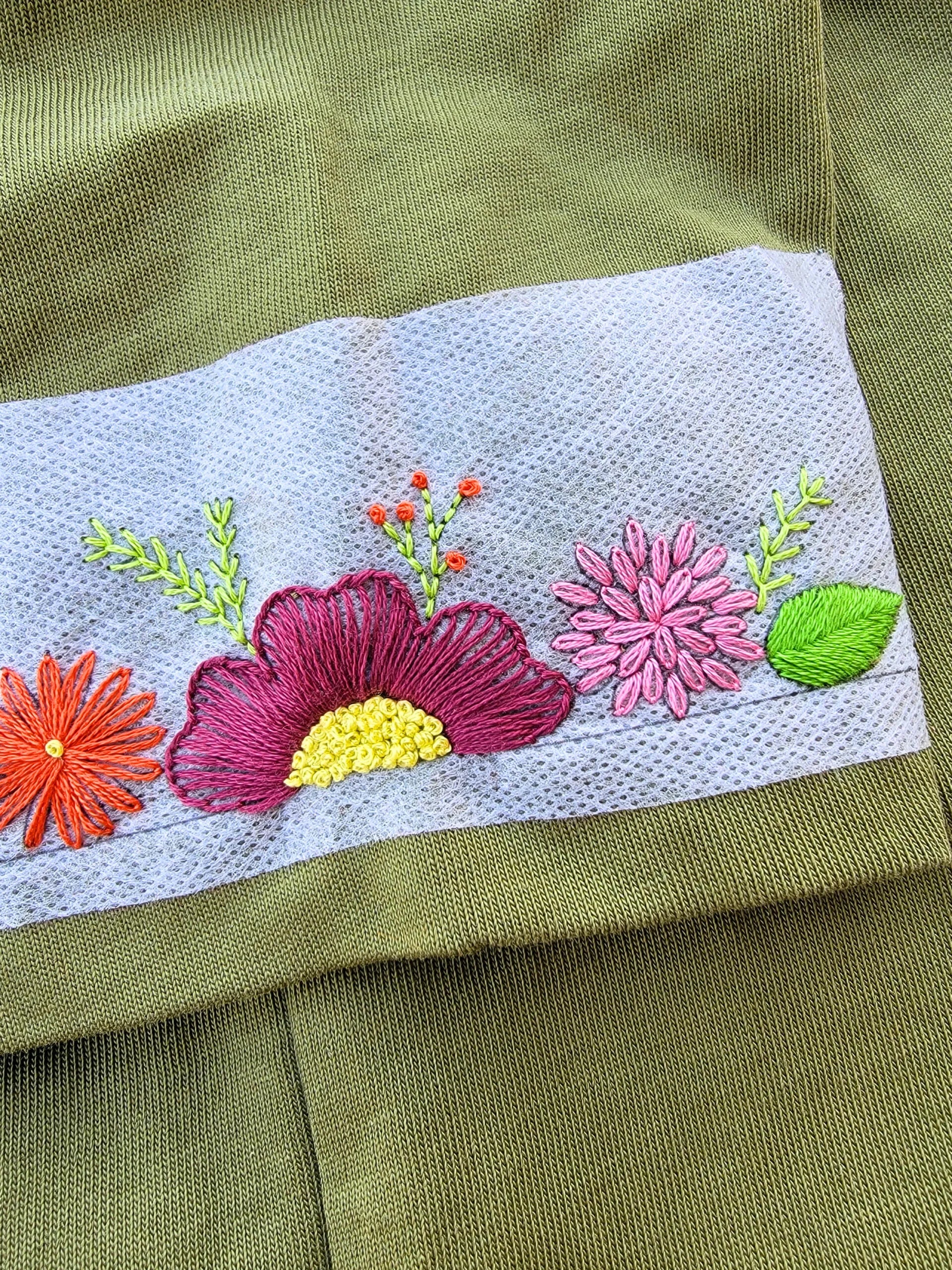 Kit vestiaire à broder - Au gré des fleurs - Maison Camomille