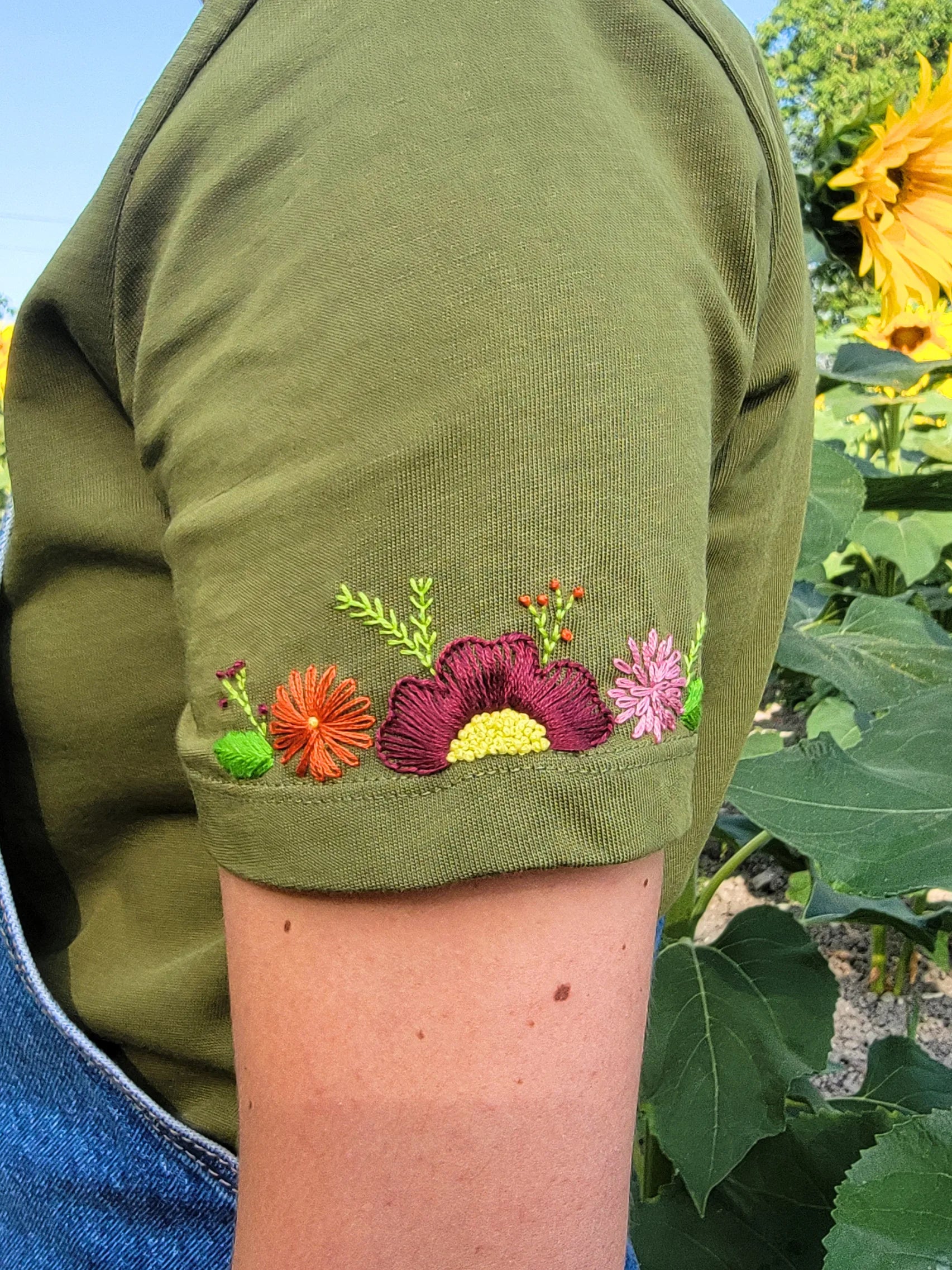 Kit vestiaire à broder - Au gré des fleurs - Maison Camomille