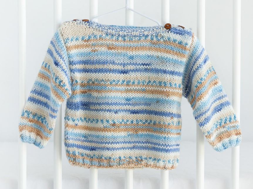 Pull classique multicolore Baby Jacquard