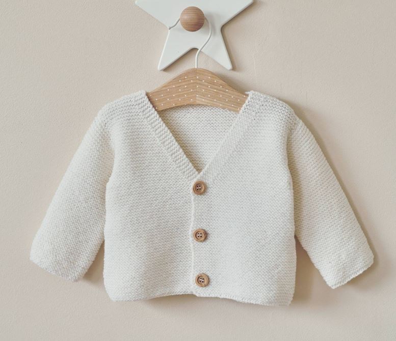 Gilet en point mousse