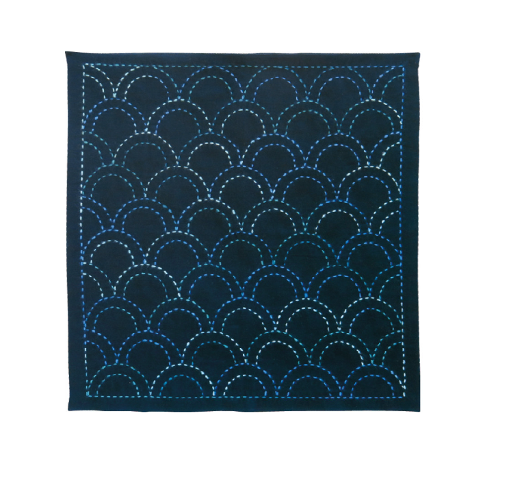 Kit initiation broderie SASHIKO - Hana-Fukin Seigaiha