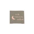 Etiquette à coudre :To the moon and back gris