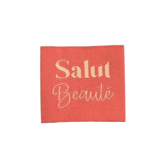 Etiquette à coudre : Salut Beauté - ROSE INDIEN