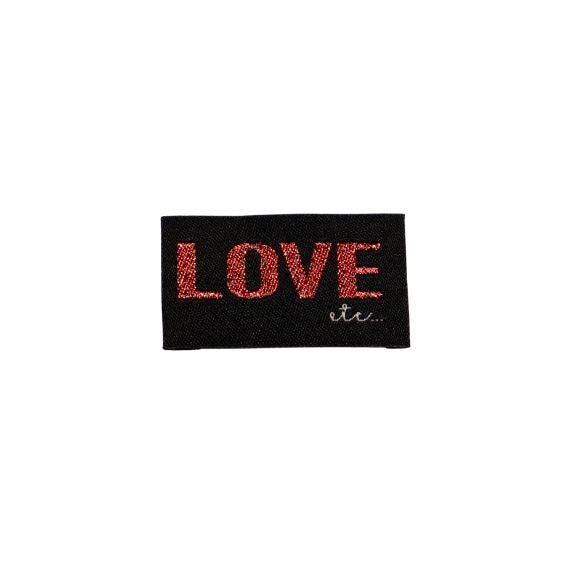 Etiquette à coudre : Love etc