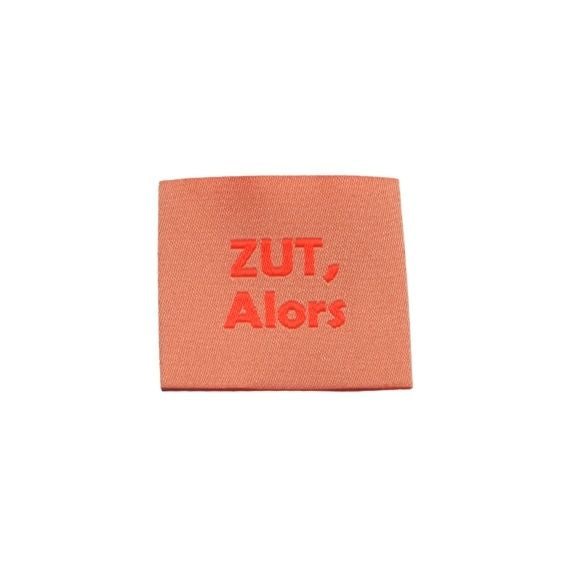 Etiquette à coudre : Zut alors Fluo