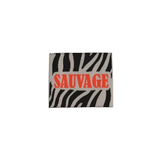 Etiquette à coudre : Sauvage Fluo