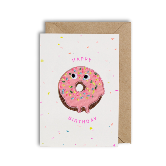 Carte avec patch thermocollant