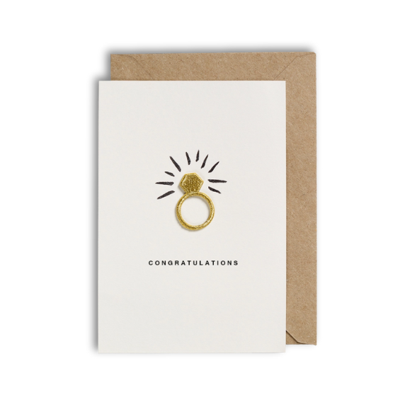 Carte avec patch thermocollant