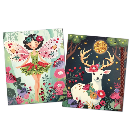 Kit cartes à broder enfants