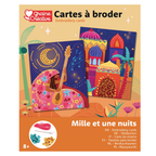 Kit cartes à broder enfants