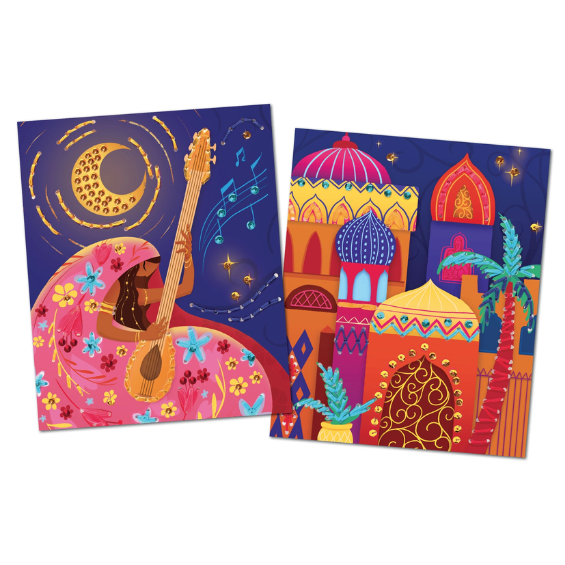 Kit cartes à broder enfants