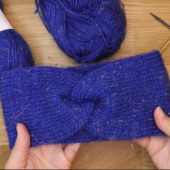Patron tricot GRATUIT - Headband croisé