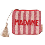Pochette zip perles 14 x 12.5 cm