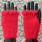 Patron tricot - Mitaines Froufrous
