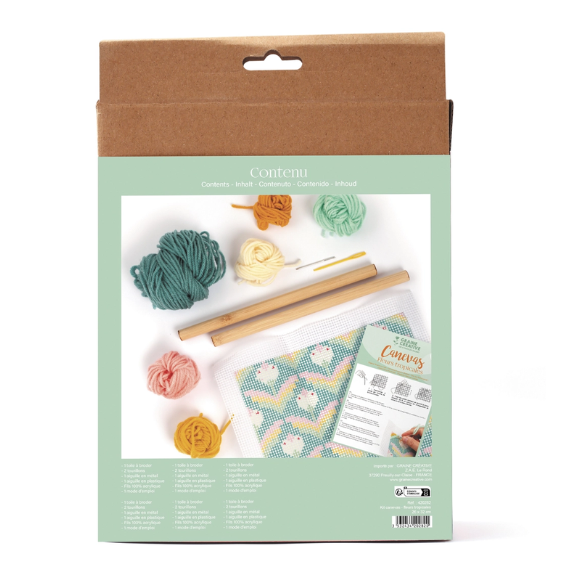 Kit Canevas Fleurs Tropicales