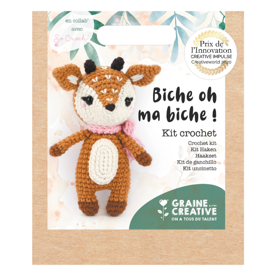 Kit crochet biche 17 cm