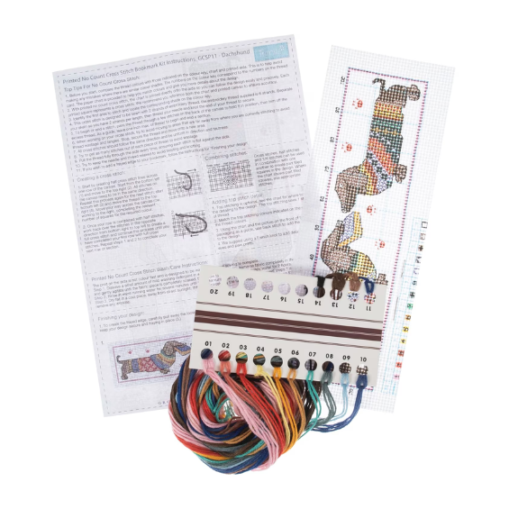 Kit marque page point de croix compté