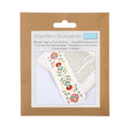 Marque page point de croix - fleurs