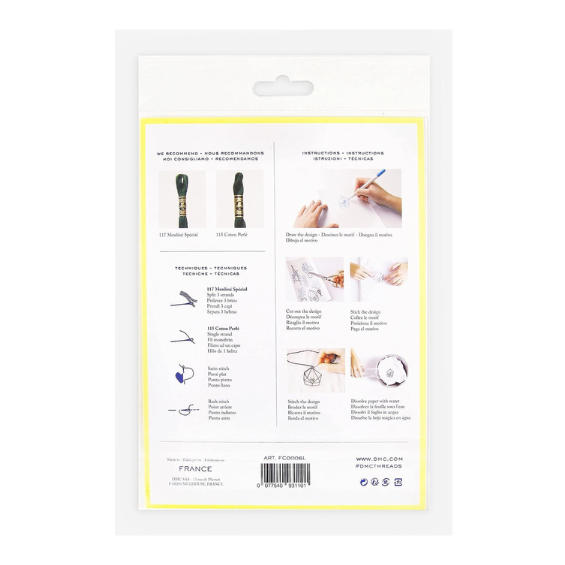 Magic Paper, papier hydrosoluble broderie DMC