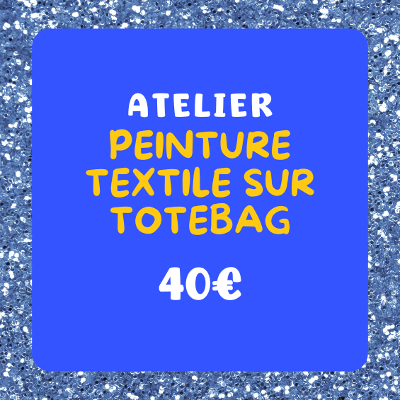 Atelier peinture textile sur totebag