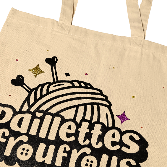 Totebag Paillettes et Froufrous