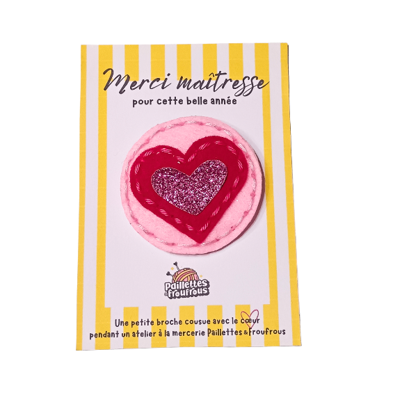 Atelier Enfants - Broche pour maître/sse