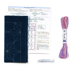 Kit initiation broderie SASHIKO - Hana-Fukin Tobi Asanoha