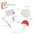 Kit couture décoration feutrine - Champignon
