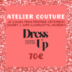 Je couds mon 1er vêtement (Shorty - jupe / Patron Charlotte Jaubert) - MARDI 10 MARS