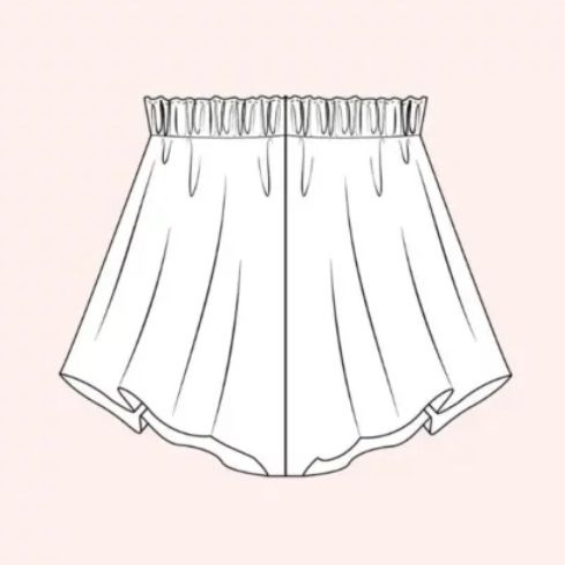 Je couds mon 1er vêtement (Shorty - jupe / Patron Charlotte Jaubert) - MARDI 10 MARS