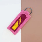 Kit Canevas - DIY - Porte-clés-Je recharge-pile