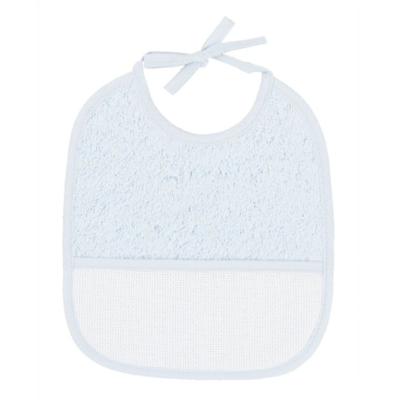 Bavoir à broder bleu - 3 mois - DMC