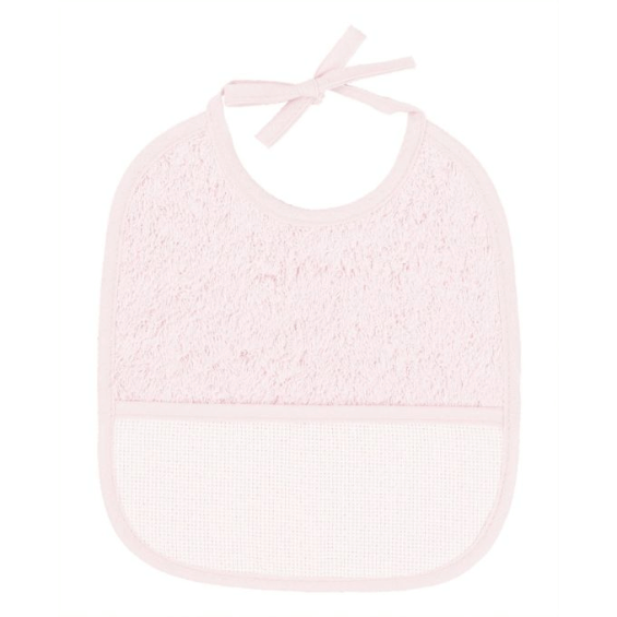 Bavoir à broder rose - 3 mois - DMC