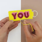 Kit Canevas - DIY - Porte-clés Love You