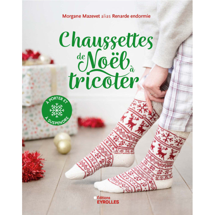 Chaussettes de Noël à tricoter - Renarde endormie