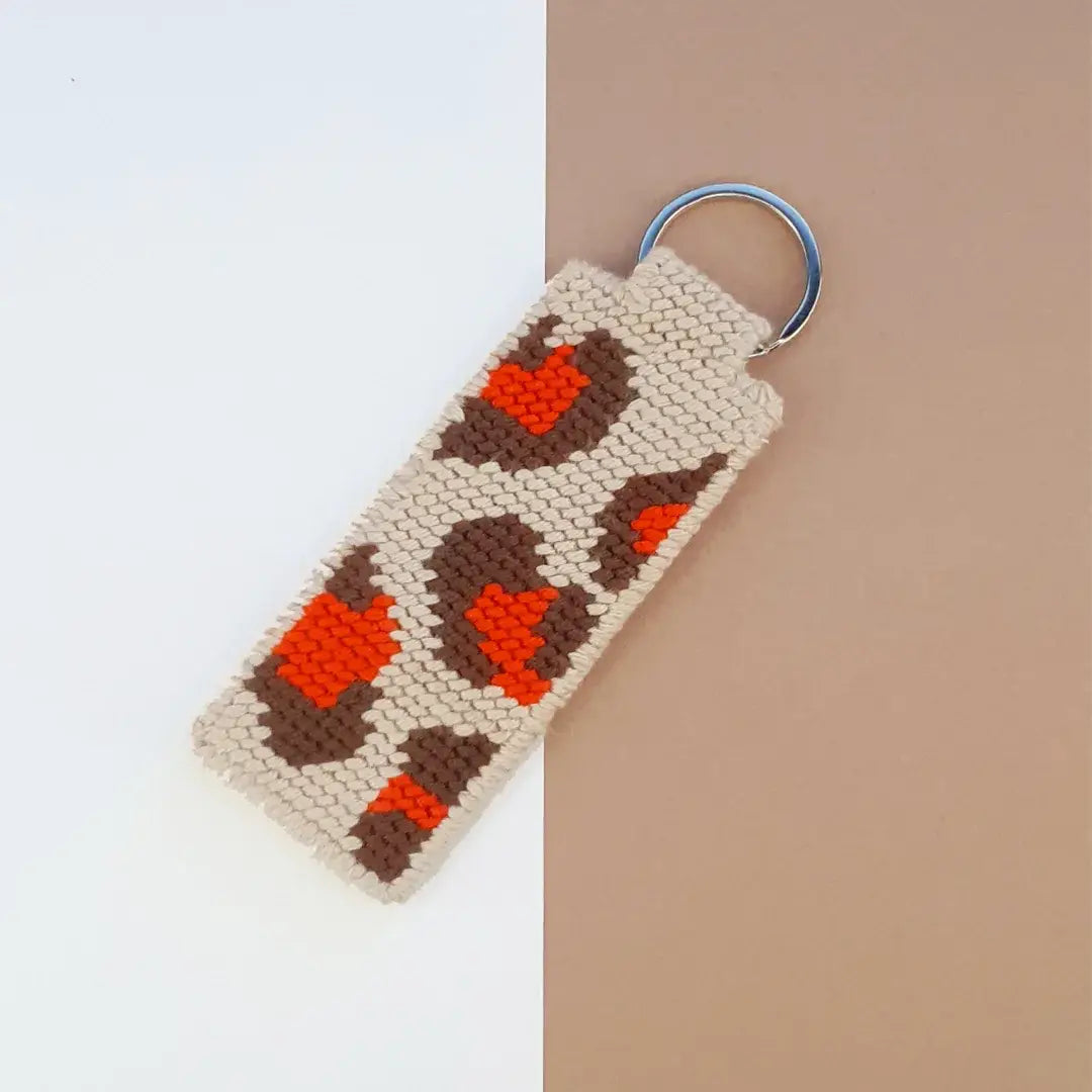 Kit Canevas - DIY - Porte-clés Léopard
