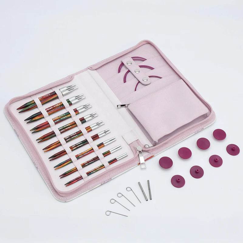 KnitPro Symfonie 2 – Set Deluxe d’aiguilles circulaires interchangeables 13 cm