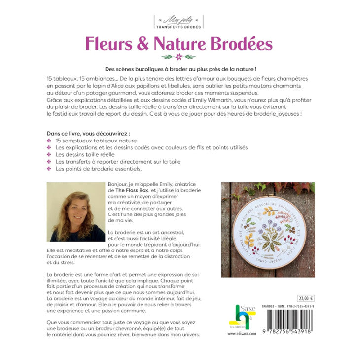 Fleurs et nature brodées