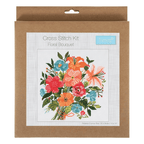 Kit point de croix compté - bouquet de fleurs
