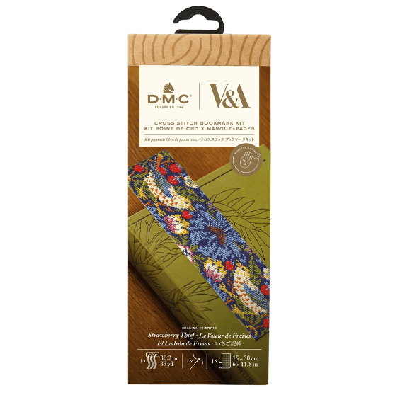 Marque page point de croix - Le voleur de fraise WILLIAM MORRIS