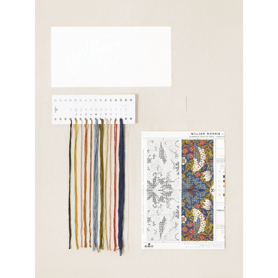 Marque page point de croix - Le voleur de fraise WILLIAM MORRIS